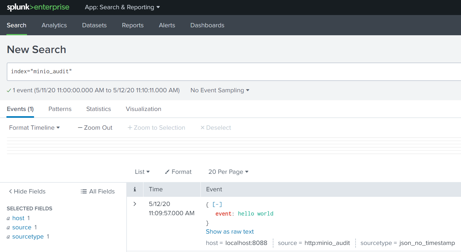 Using Splunk to Monitor MinIO - A Tutorial